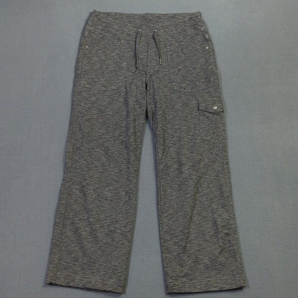 Kuhl Pants Women's 8 Short Gray Mova Jogger Cargo Athleisure Lounge Wide Leg